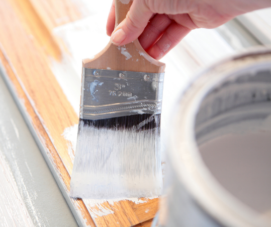 Kitchen cabinet painting process — before and after in Toronto